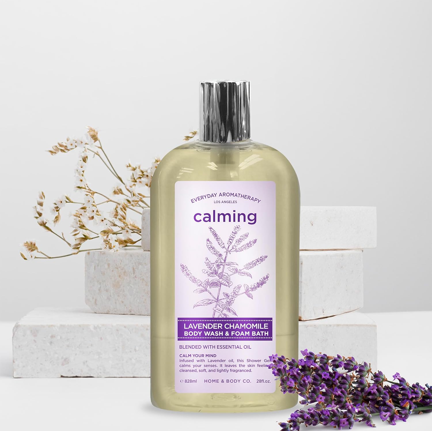Alternative view of Everyday Aromatherapy Body Wash Duo | Eucalyptus Mint and Lavender Chamomile | 28oz Pack of 2 | Home and Body Company