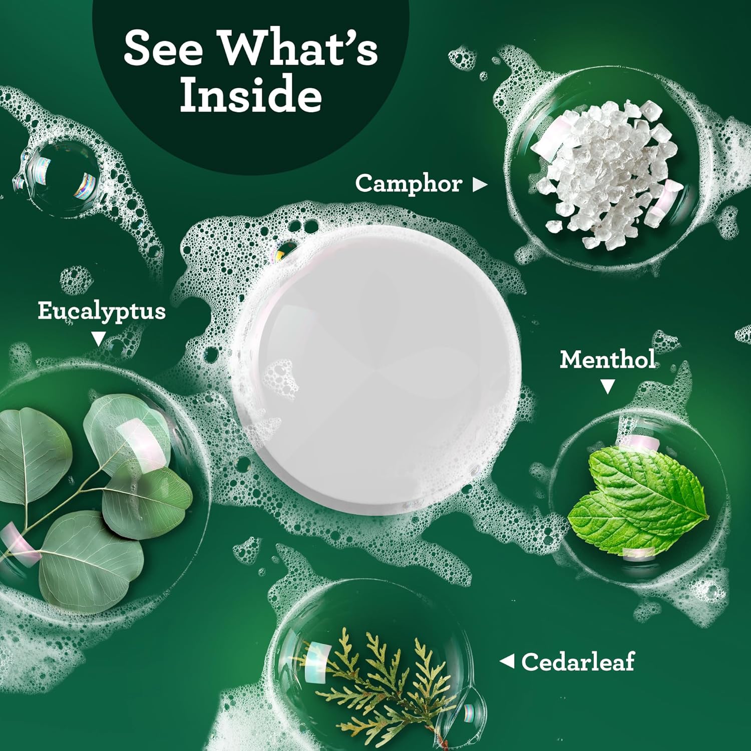 Alternative view of GuruNanda Eucalyptus Vapor Shower Tablets, Clean-Dissolving Aromatherapy Shower Steamers with Eucalyptus & Menthol, Promotes Relaxation, Ideal for Gifting, 10 Count