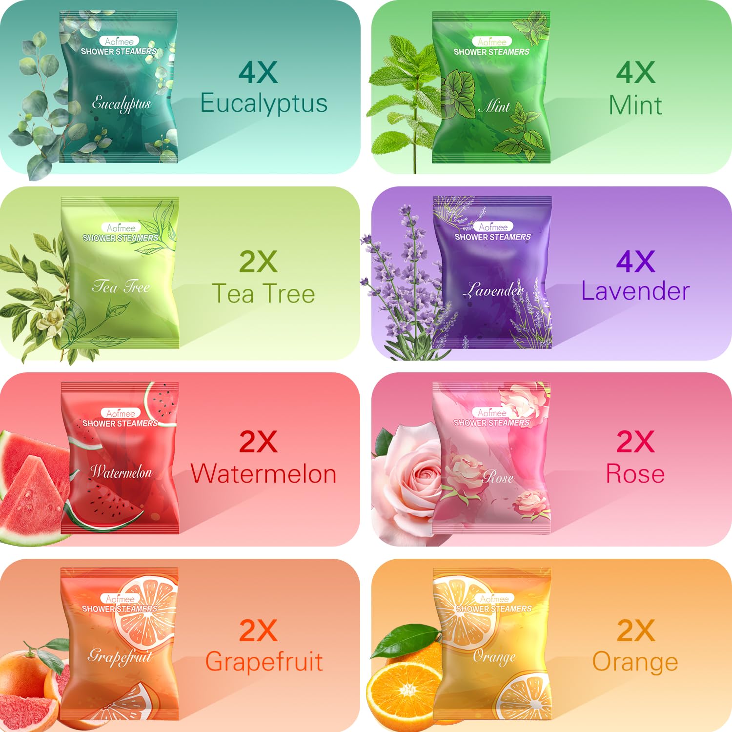 Alternative view of Aofmee Shower Steamers Aromatherapy 22 Pack - Shower Bombs Valentines Day Gifts for Her and Him, Shower Tablets with Essential Oils for Relaxation, Self Care Birthday Gifts for Women and Men