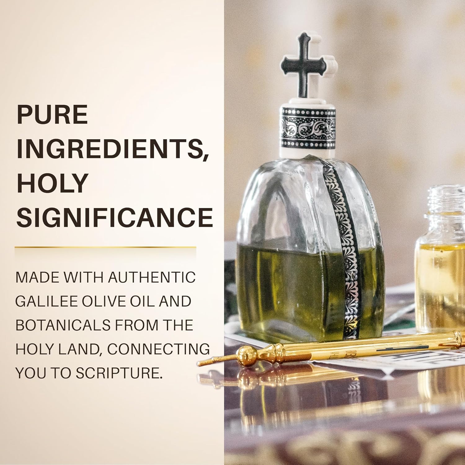 Alternative view of Nana Gifts Testament Anointing Oil, Roses of Jerusalem, Oil of the Peacemakers, Excellent value large bottle size 8.45 fl.oz | 250 ml