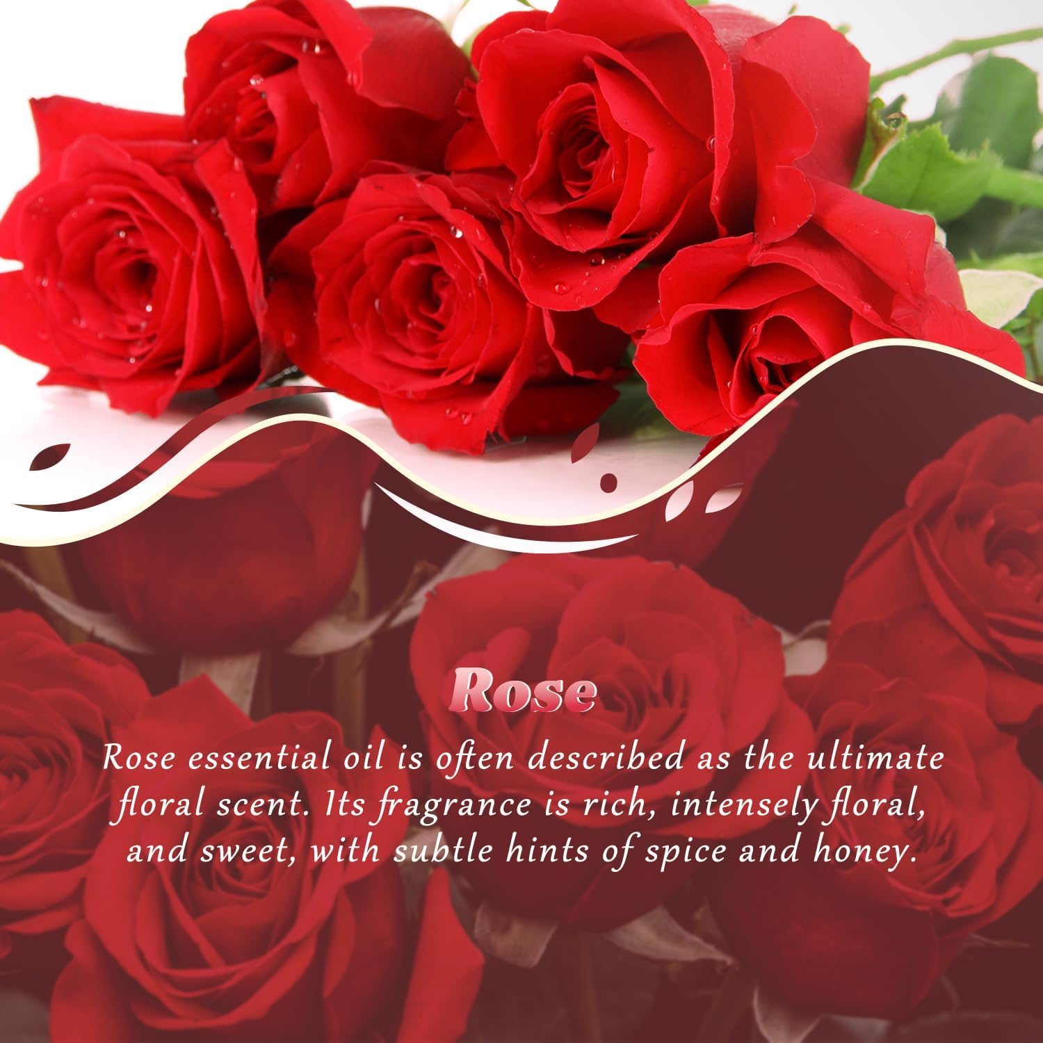 Alternative view of Rose Essential Oil 4 Fl Oz (120ml) - Pure and Natural Fragrance Oil, Aromatherapy Rose Oil for Diffusers, Massage, Candle Making, Room Spray Diffuser Oil for Home, Scented Oil Gift for Women