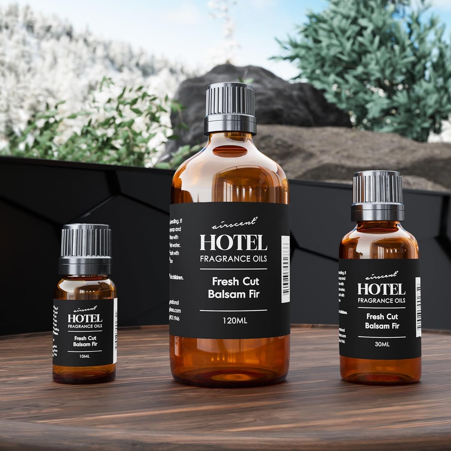 Alternative view of AirScent Fresh Cut Balsam Fir Diffuser Oil - Premium Balsam Fir Fragrance Oil for Ultrasonic and Waterless Diffusers and Crafting- 10 mL, .34 fl oz Glass Dropper Bottle - Christmas Tree Scents