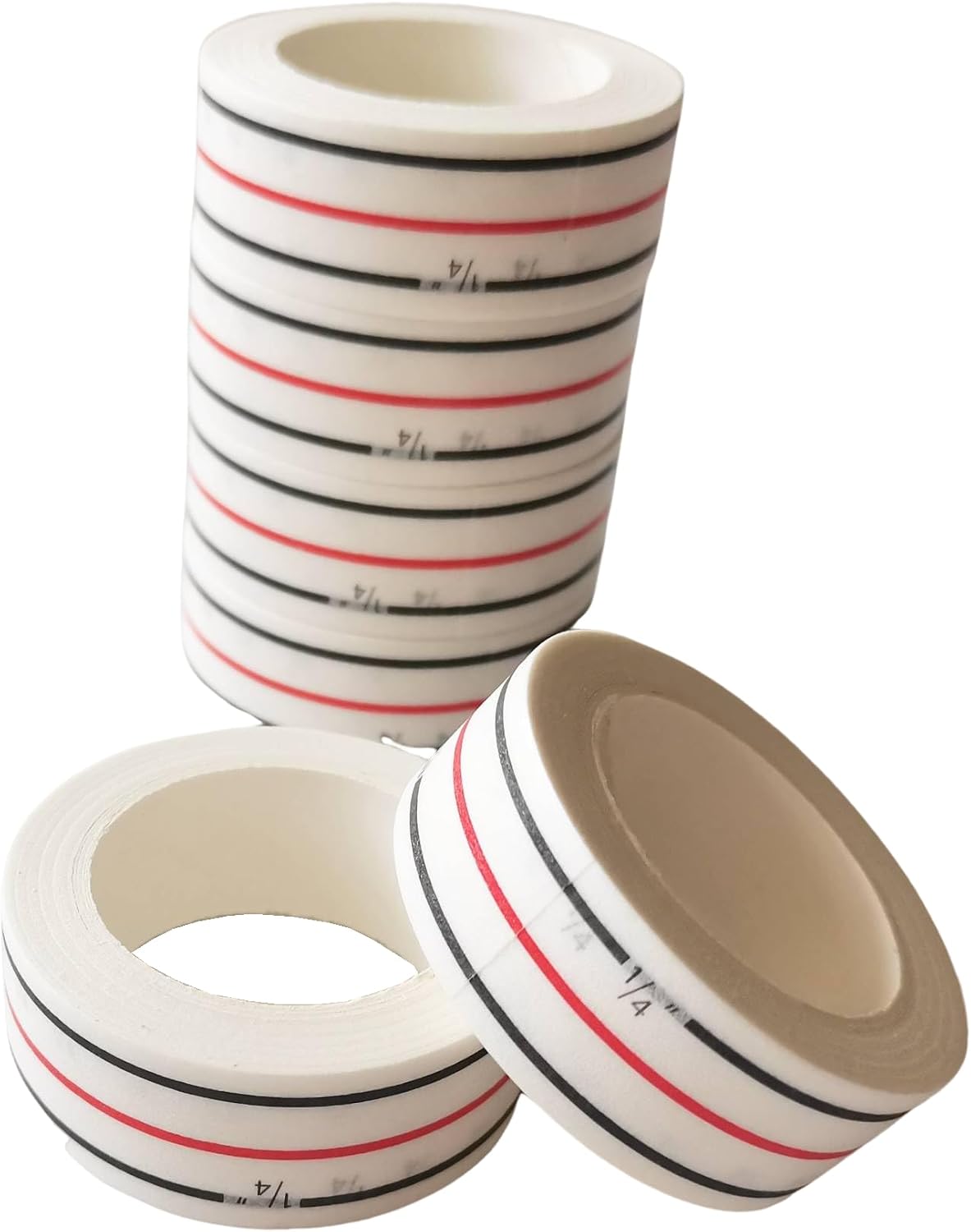 HONEYSEW 1/4" Seam Diagonal Seam Tapes 10Yard Each Roll Sewing Basting Tape for Stitching Straight Diagonal Seams Instruction Tool Seamingly Accurate Seam Guide for Sewing Machines (2)