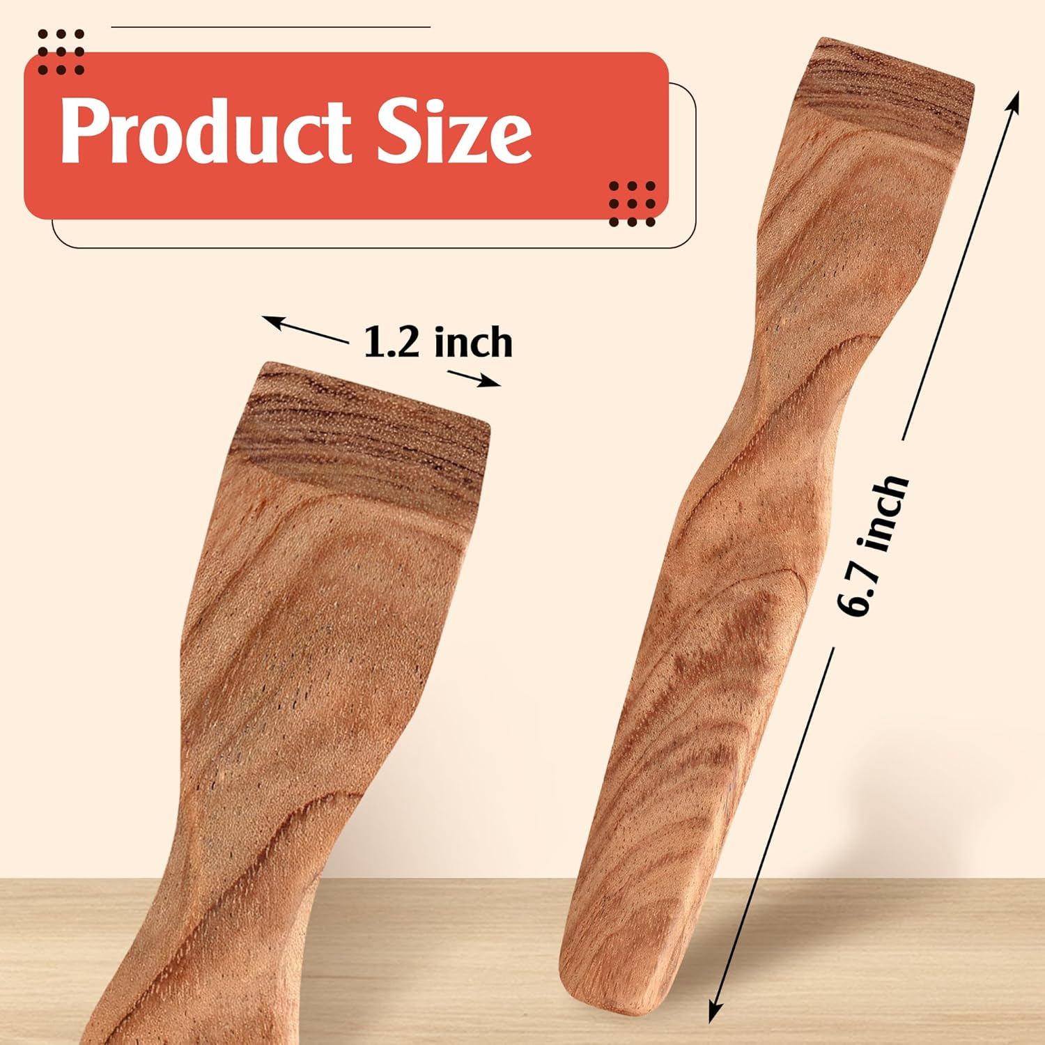 Savina Wood Pressing Stick, Finger Iron, Seam Presser – A Handcrafted Sewing Tool for Quilters & Sewist.