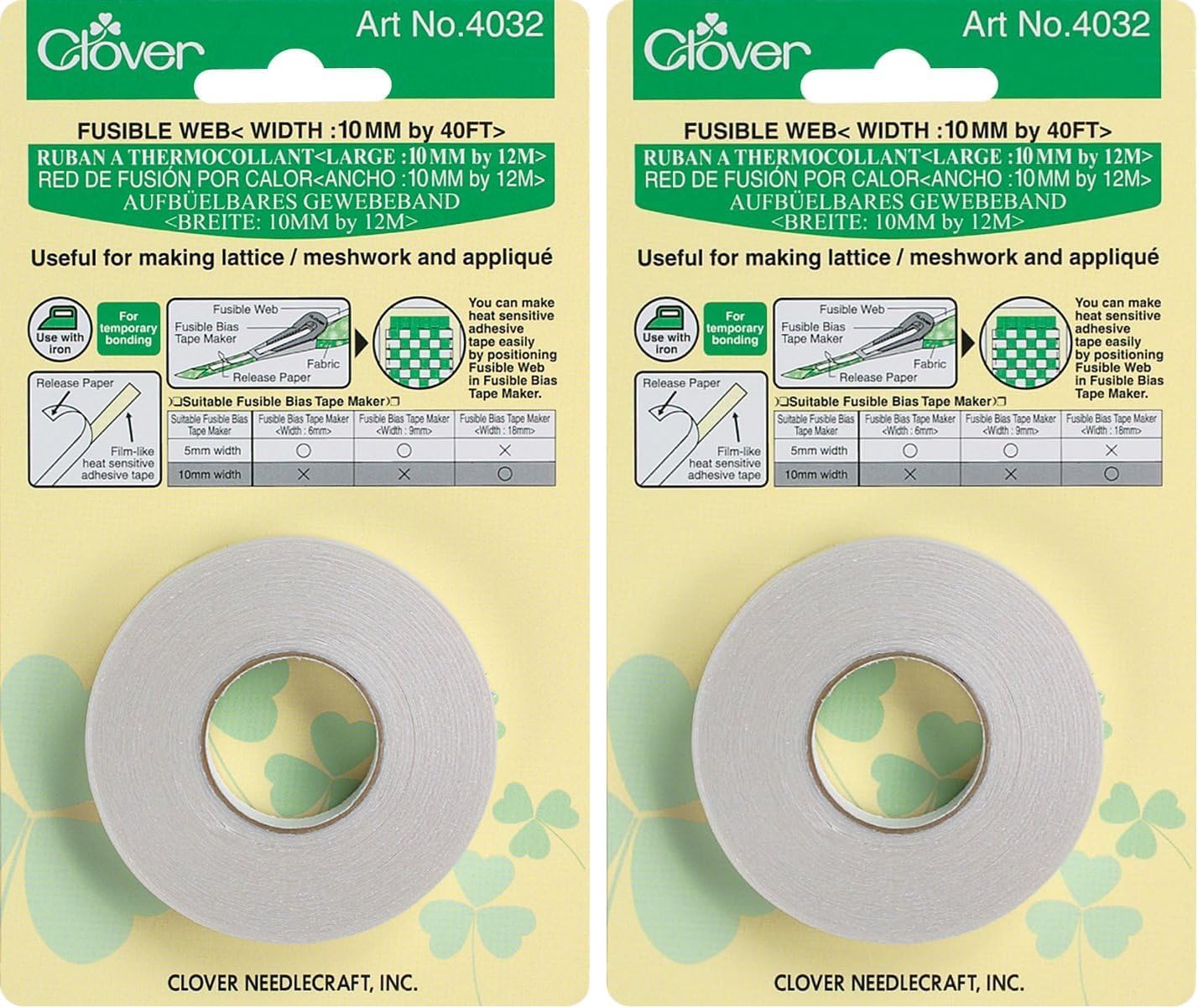Alternative view of Clover Fusible Web Notion, 10mm