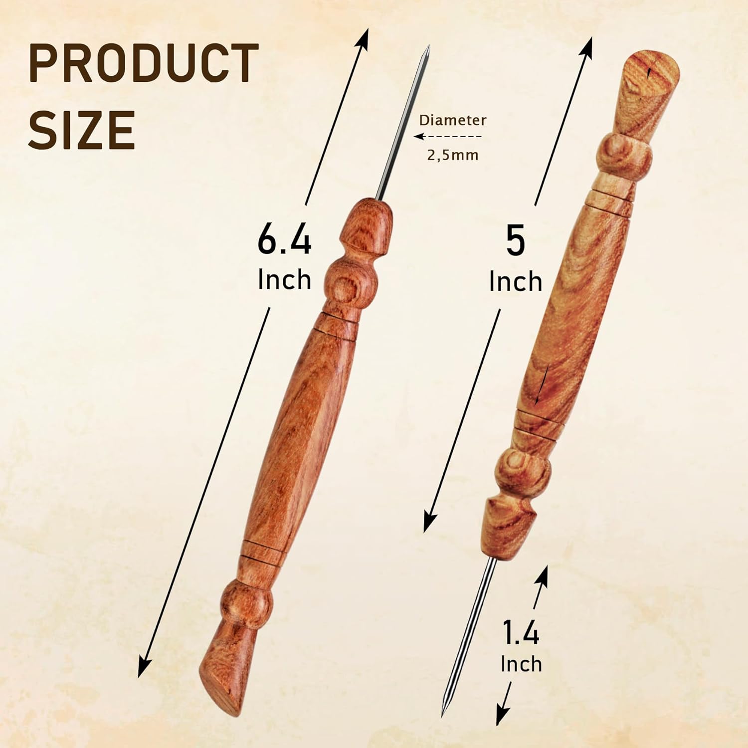 Alternative view of Savina Stiletto & Pressing Tool - Essential Quilting/Sewing Tool Stiletto, Presser - Precision Placement Tool for Getting Seams to Lay Correctly (1 Pieces)