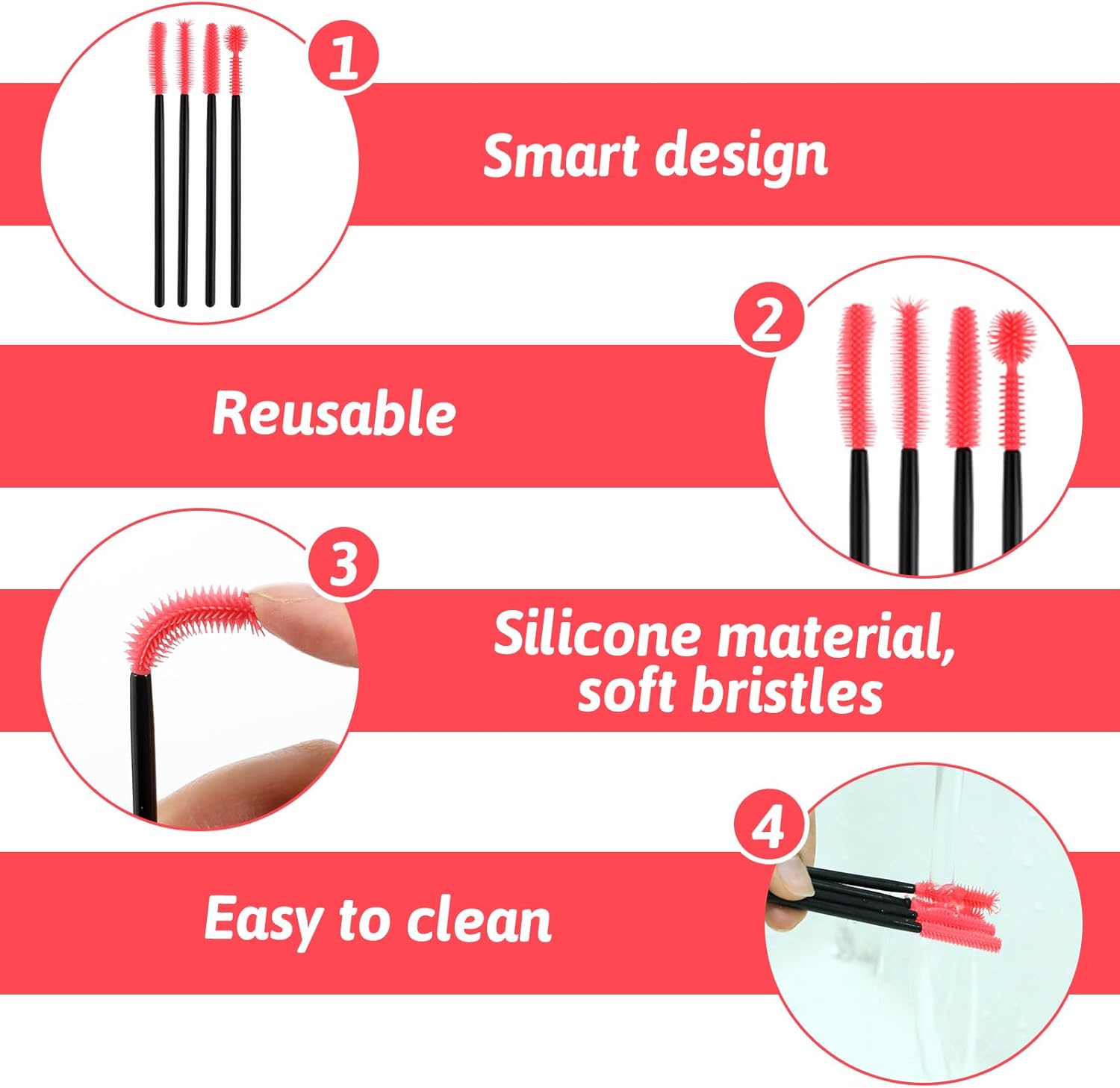 Alternative view of 20Pcs Sewing Notions Quilting Notions Supplies Sewing Machine Cleaning Brush Sewings Supplies Quilting Accessories Reusable Silicone Gadgets for Nook Cranny Spool Gaps