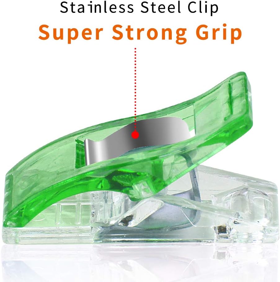Alternative view of Sewing Clips with Tin Box, 100 Pcs Assorted Color Craft Clips for Fabric and Quilting, Binding Clips for Sewing Notions and DIY Patchwork