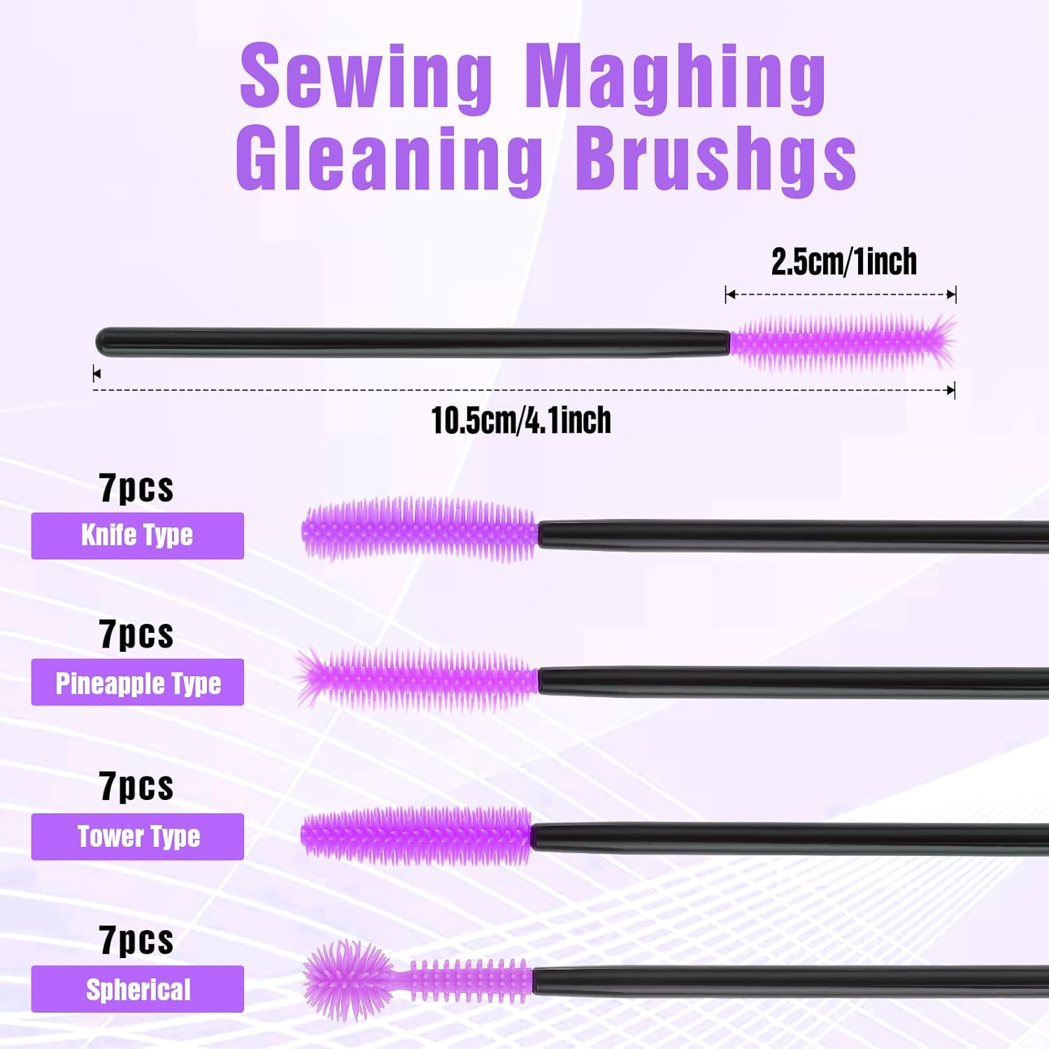 28 Pcs Sewing Machine Cleaning Brushes, 4 Styles Essential Sewing Notions, Reusable Cleaning Kit for Machine Gaps, Computer Keyboards, Sewings Accessories for Quilting Supplies, Sewings Tools