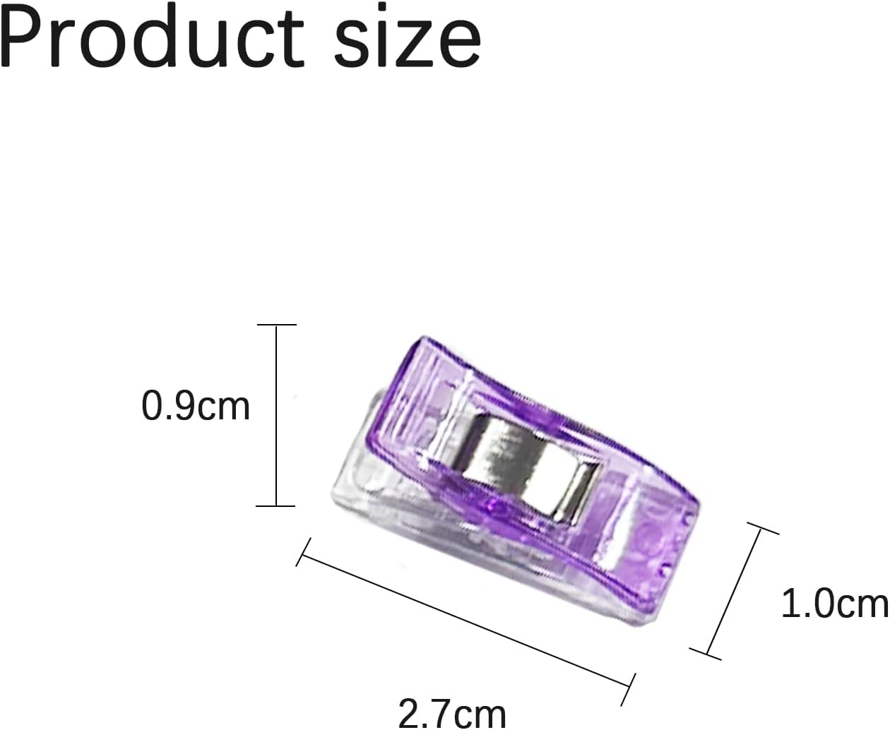Alternative view of GDMINLO 100 Pack Multipurpose Sewing Clips for Quilting and Crafts with Tin Box, Assorted Colors