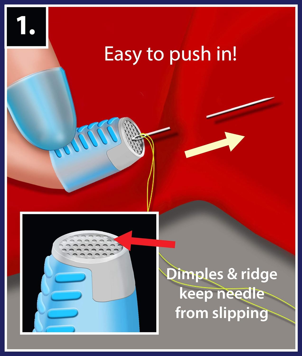 Alternative view of Taylor Seville Originals Wonder Grip and Thimble-Sewing Notions and Accessories-Sewing Supplies