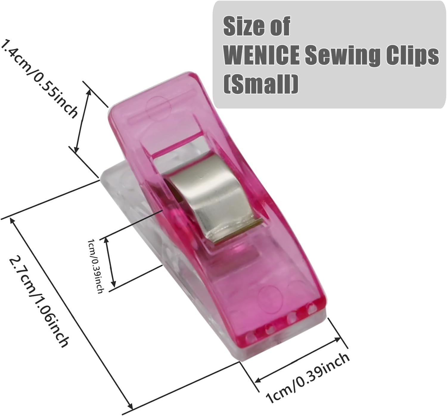 Sewing Clips for Fabric and Quilting,WENICE 40pcs Embroidery Clips of Sewing Products for Sewing Supplies and Accessories