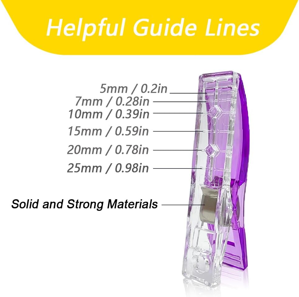 Alternative view of Large Sewing Clips for Fabric and Quilting 30 Pcs, KOLUP Jumbo Quilting Clips and Sewing Fabric Clips Crafting Tools Assorted Colors Premium Plastic Clips Sewing Notions for Sewing Quilting Supplies