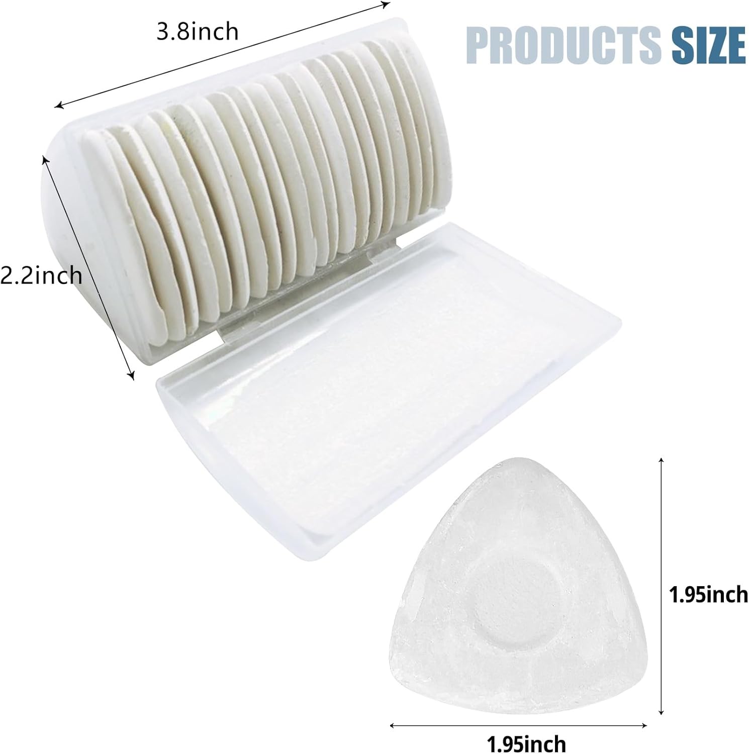 Alternative view of WANGSHIQI Tailors Chalk,20 Pack Triangle Tailor's Fabric Marker Chalk,Fabric Markers for Sewing,Sewing Notions & Accessories (White)