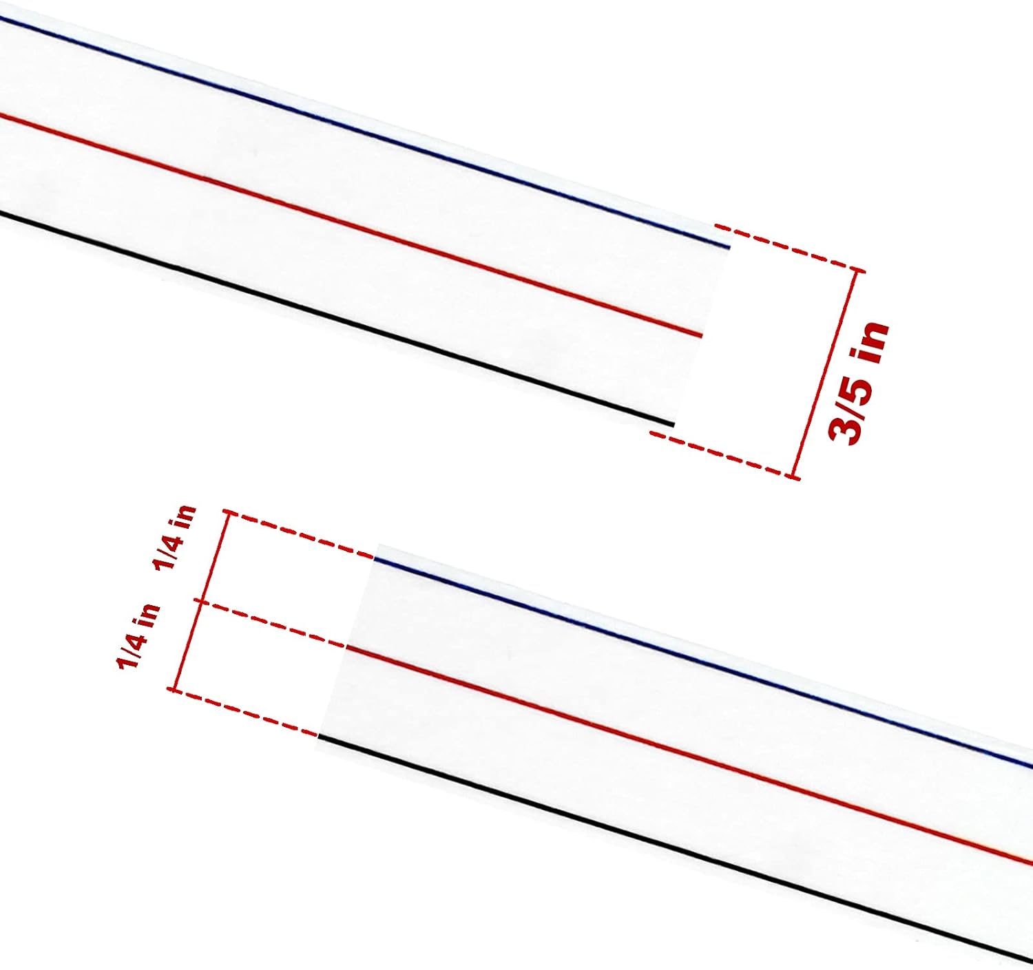 Alternative view of TSSART 1/4" Seam Diagonal Seam Tapes - 10Yard Each Roll Sewing Basting Tape for Stitching Straight Diagonal Seams Instruction Tool (2Pack)