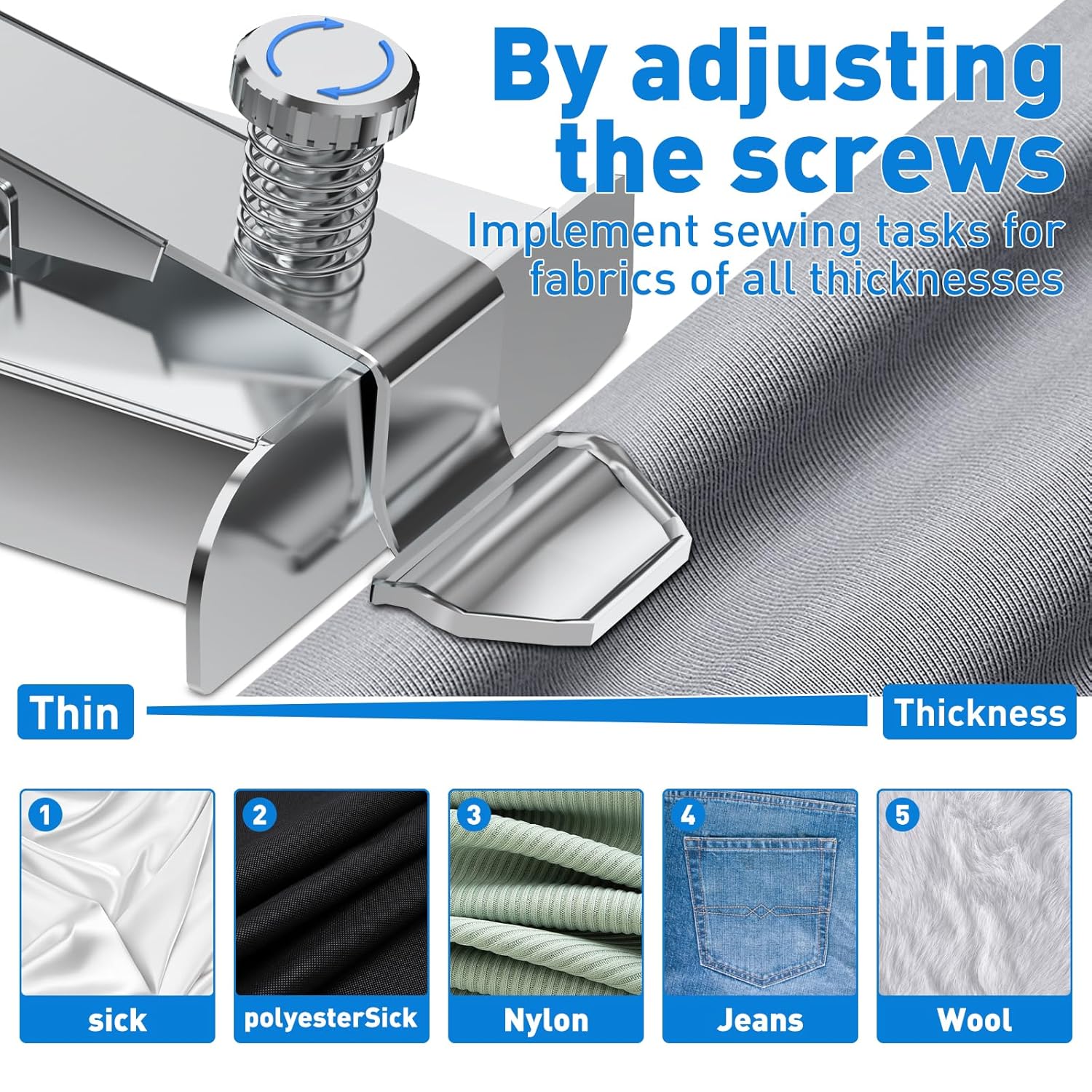 Alternative view of Armilem Magnetic Seam Guide for Sewing Machine, Multifucntional Clip-On Hem Guide - Universal Sewing & Quilting Supplies Accessories Tools