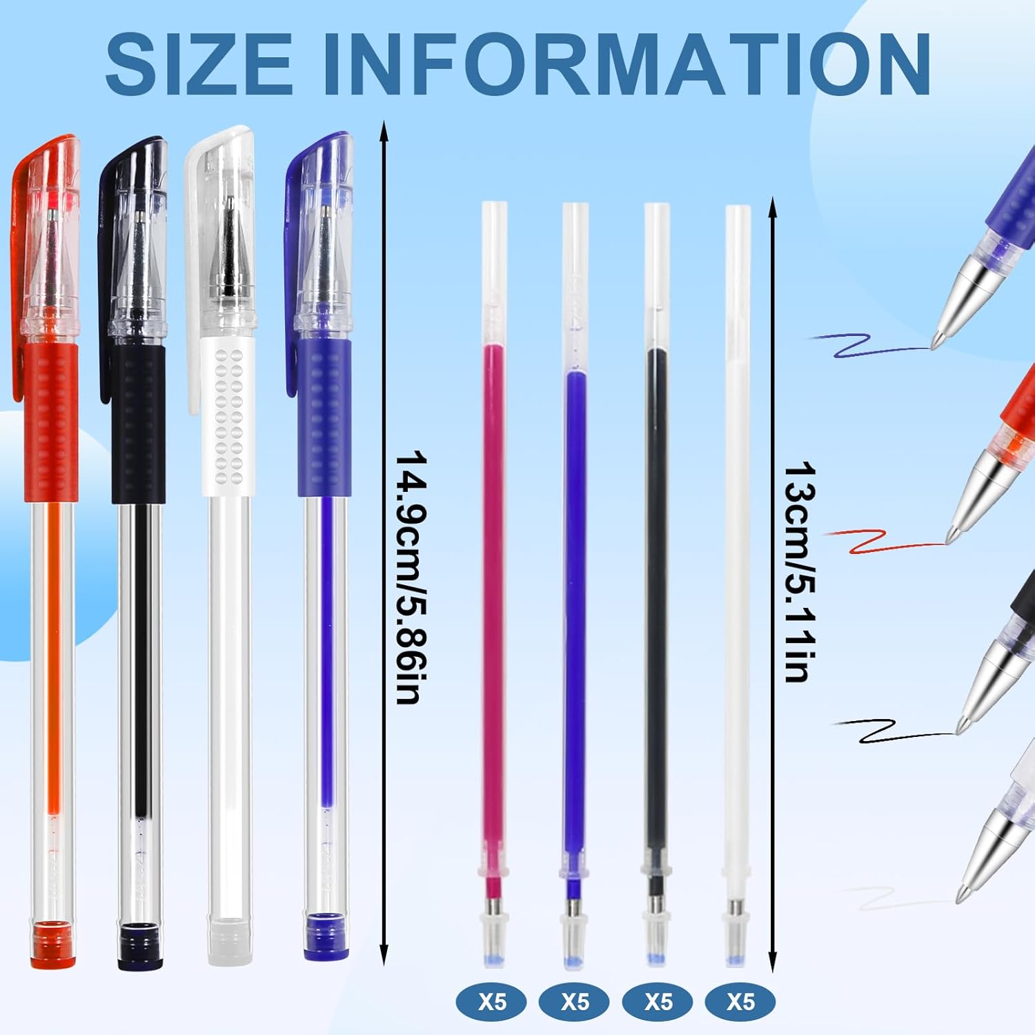 Heated Erasable Fabric Marking Pens for Sewing – 4 Colors Tailor Marking Pens with 20 Refills, Professional Tool for Quilting, Embroidery & Dressmaking (Adult Use)