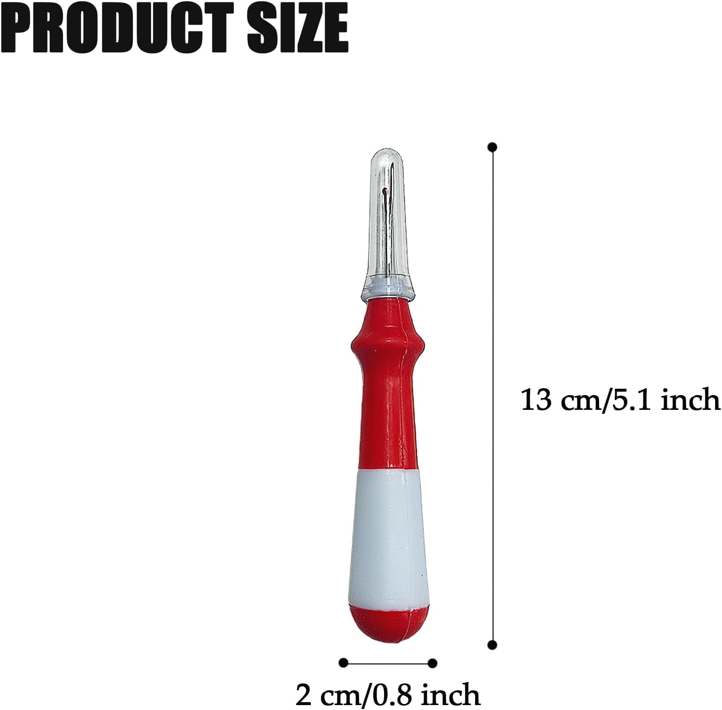 5 Pieces Ergonomic Grip Seam Ripper, Colorful Large Thread Remover for Sewing Crafting Removing Embroidery Hems and Seams