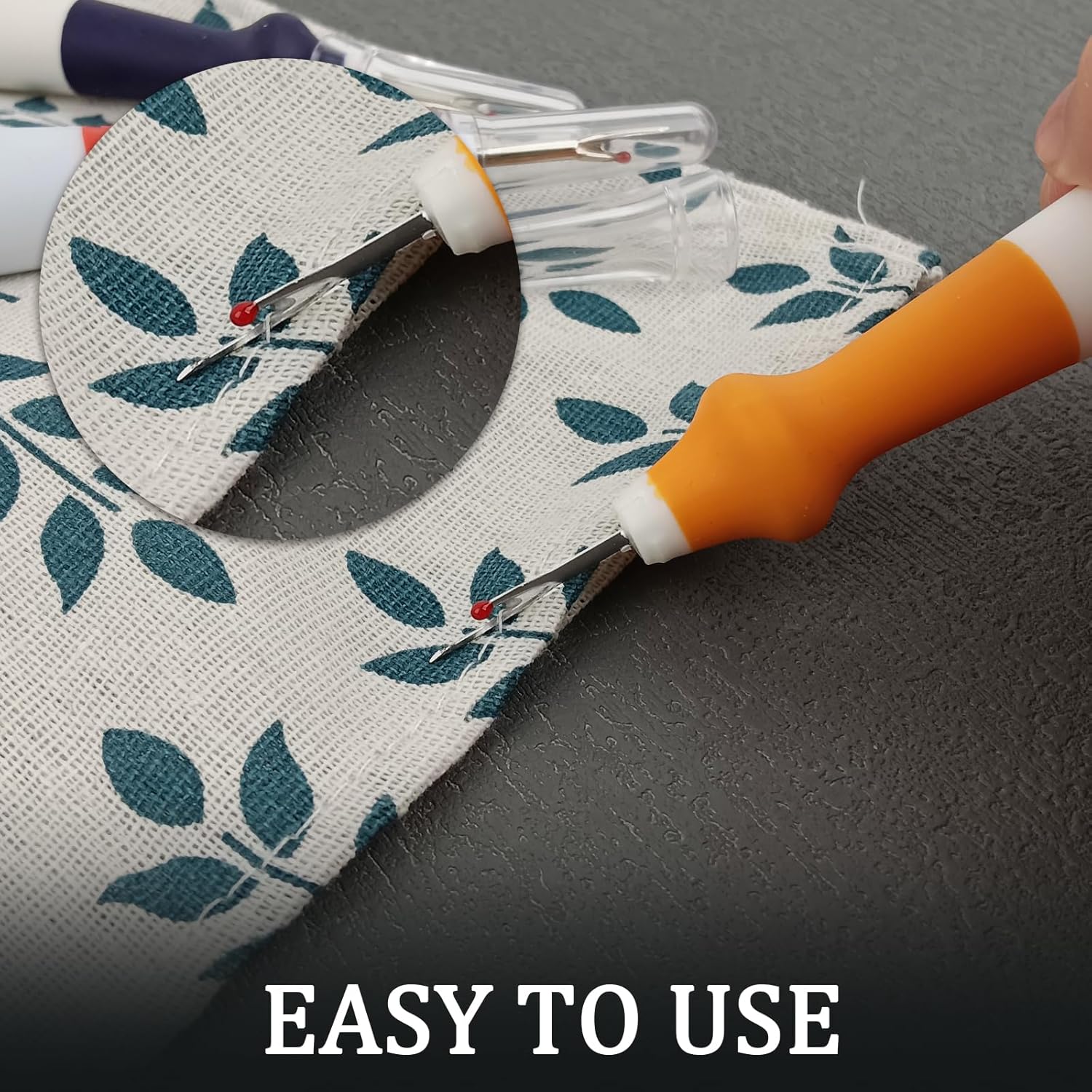 Alternative view of 5 Pieces Ergonomic Grip Seam Ripper, Colorful Large Thread Remover for Sewing Crafting Removing Embroidery Hems and Seams