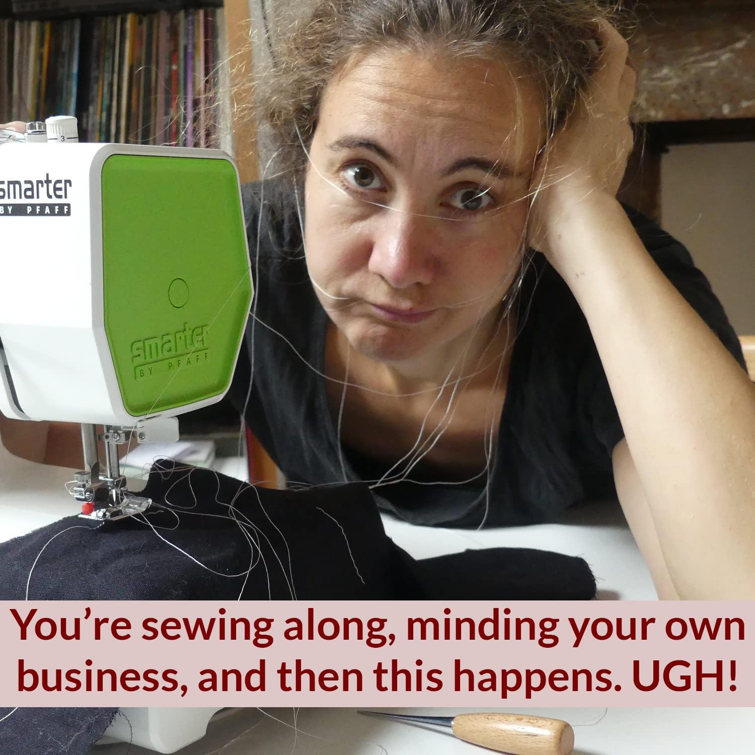 Alternative view of Madam Sew Birds Nest Untangling Tool Kit – Thread Hook and Stitch Releaser Set with Spare Blade Resolves Thread Bunching Under Fabric and Embroidery Hoops – Long Steel Quilting and Sewing Tools