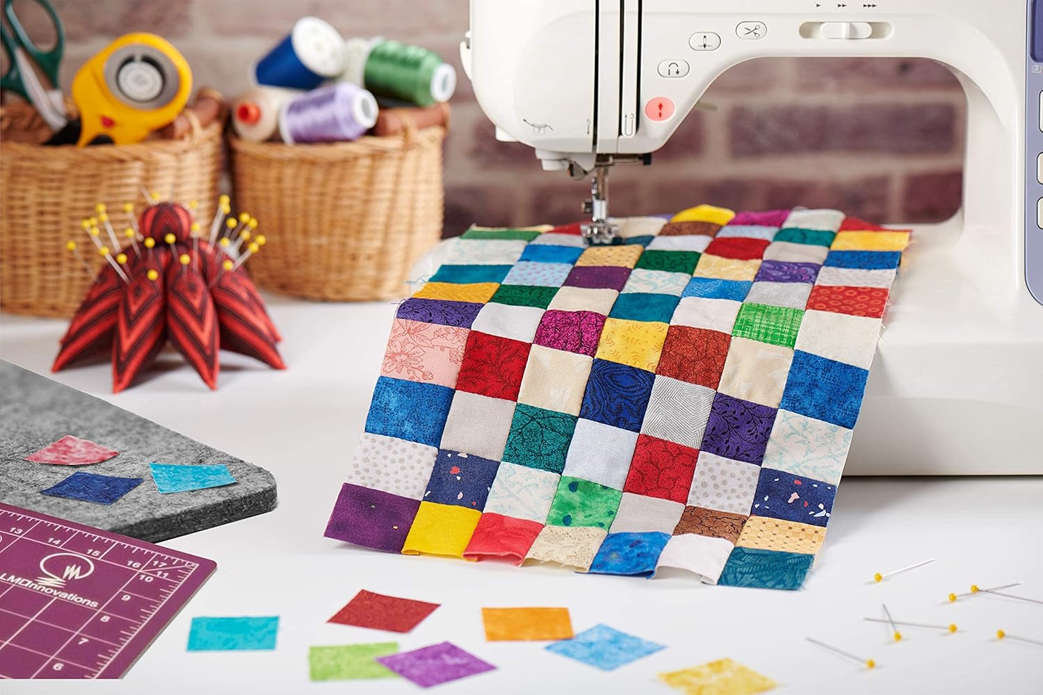 100% New Zealand Wool Pressing Mat for Quilting - Best Portable Wool Ironing Mat for Quilters - Includes Travel Bag, Cutting Mat, Iron Rest & Sewing Accessories and Supplies - 13.5"x17"x0.5" Iron Mat