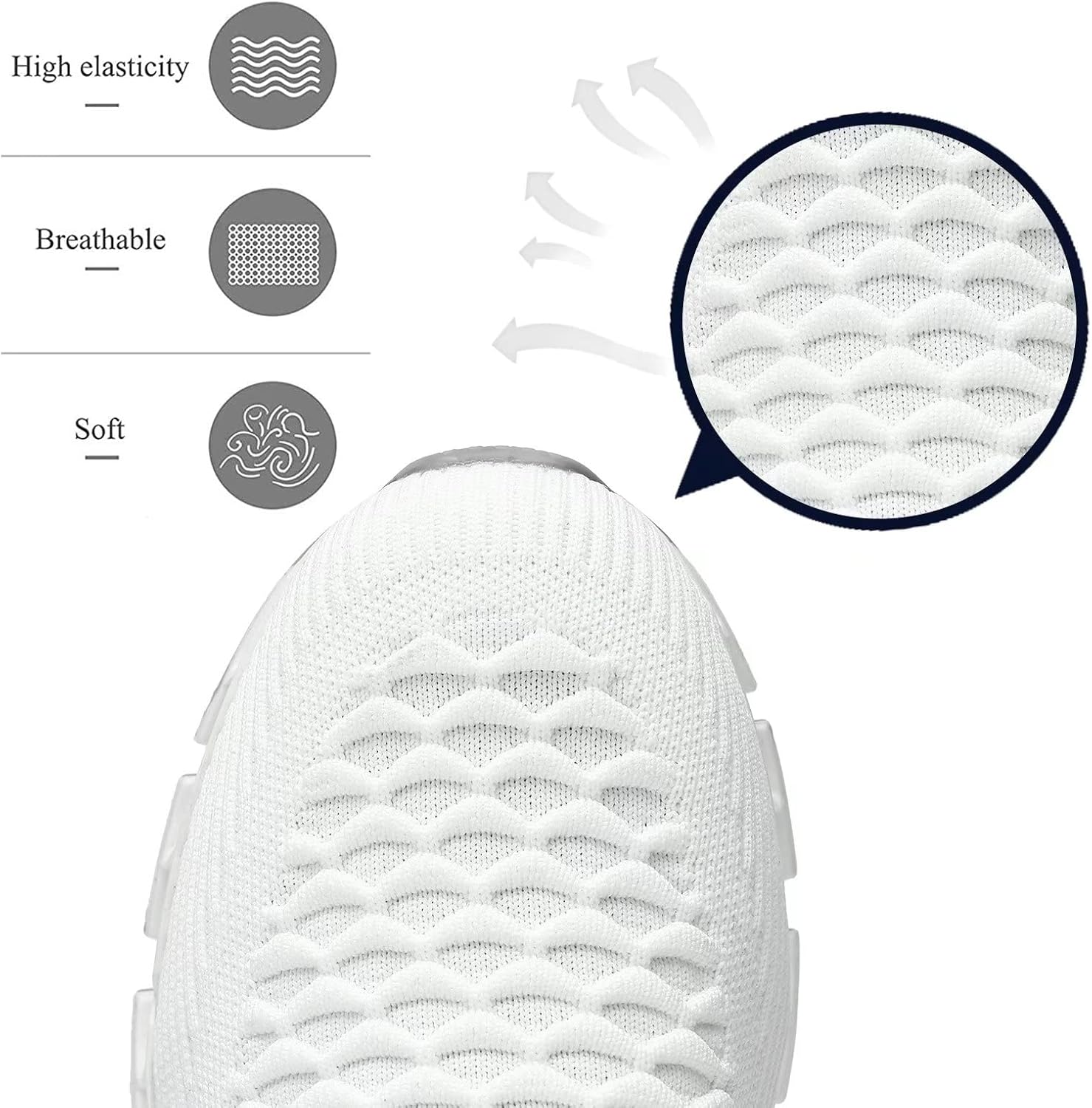 Men's Slip on Walking Running Shoes Blade Tennis Casual Fashion Sneakers Comfort Non Slip Work Sport Athletic Trainer - Image 3