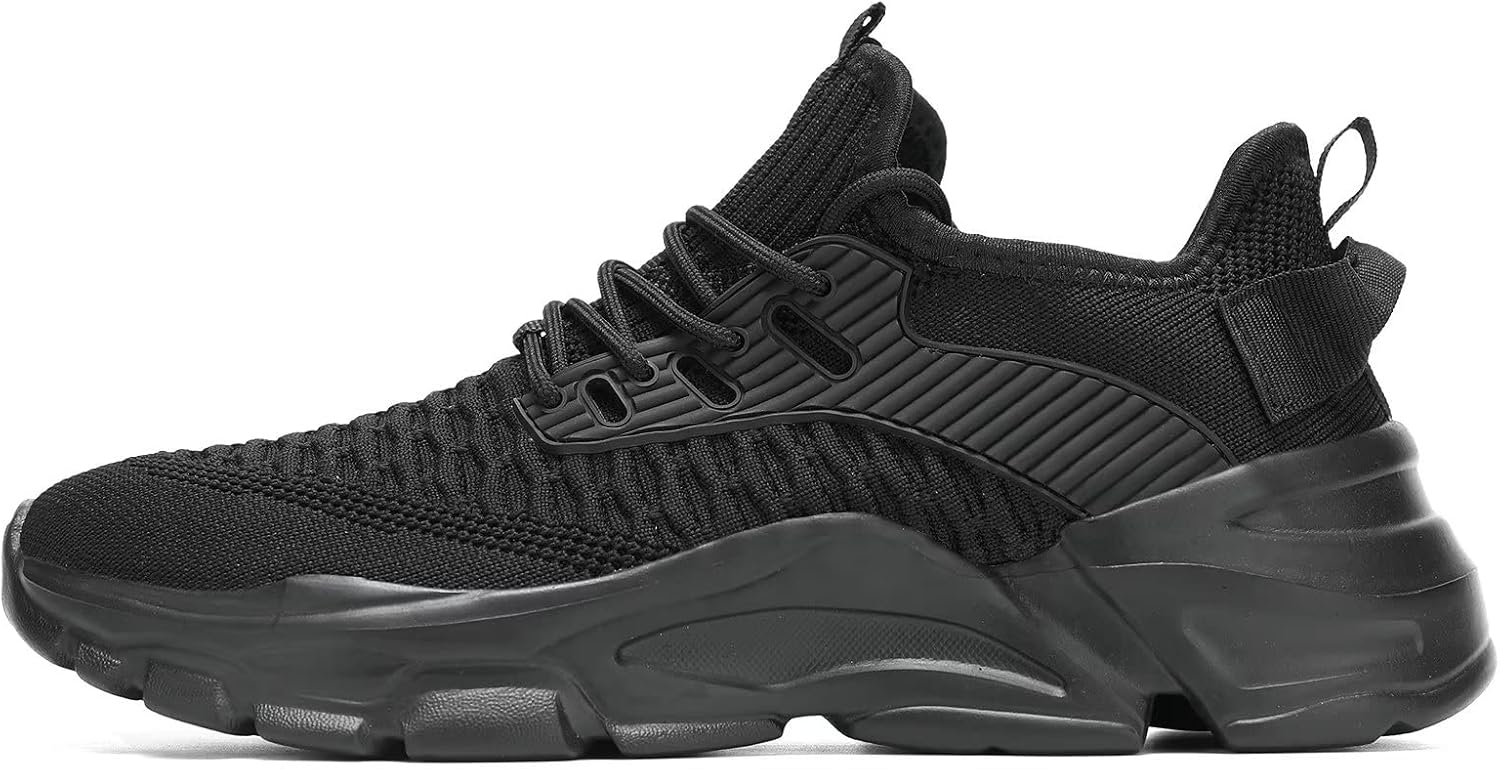 Alternative view of Srenket Men's Running Shoes, Non Slip, Breathable, Lightweight Fashion Sneakers, Slip Resistant Athletic Sports Walking Gym Work Shoes