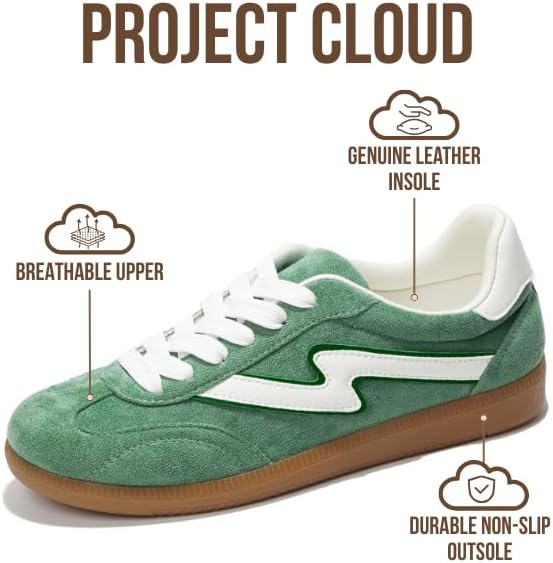 Alternative view of Project Cloud Sneakers for Women - Lace-Up Shoes for Women Trendy Women Sneakers with Memory Foam Insole Women's Fashion Sneakers Non-Slip Womens Shoes (Irita)