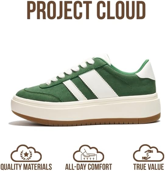 Alternative view of Project Cloud Platform Sneakers for Women - Lightweight Memory Foam Insole Womens Sneakers - Non-Slip Fashion Sneakers for Women Footwear - Women's Fashion Platform Shoes (Nita)