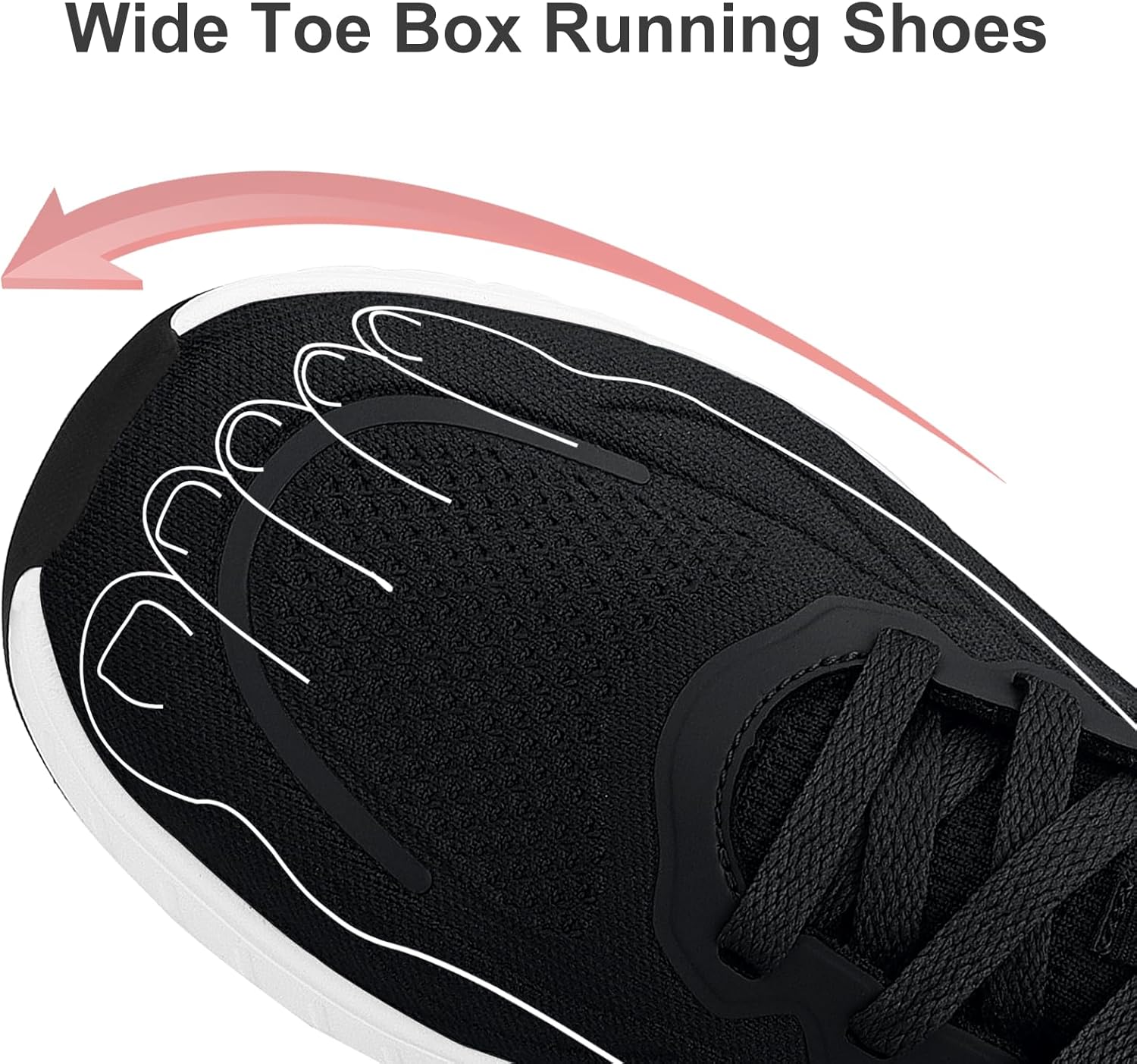 Alternative view of Puweco Breathable Running Shoes for Men Anti-Slip Mens Athletic Shoes Lightweight Mens Walking Sneakers for Gym Jogging Sports and Workout