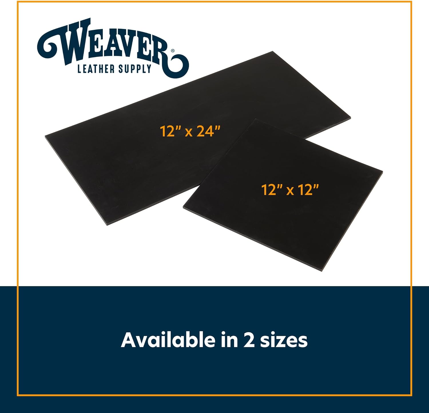 Weaver Leather Supply Silent Poundo Board, Self-Repairing Protective Rubber Punch Board, Leathercraft Tool for Hammering, and More, 12u201D x 12u201D, Black