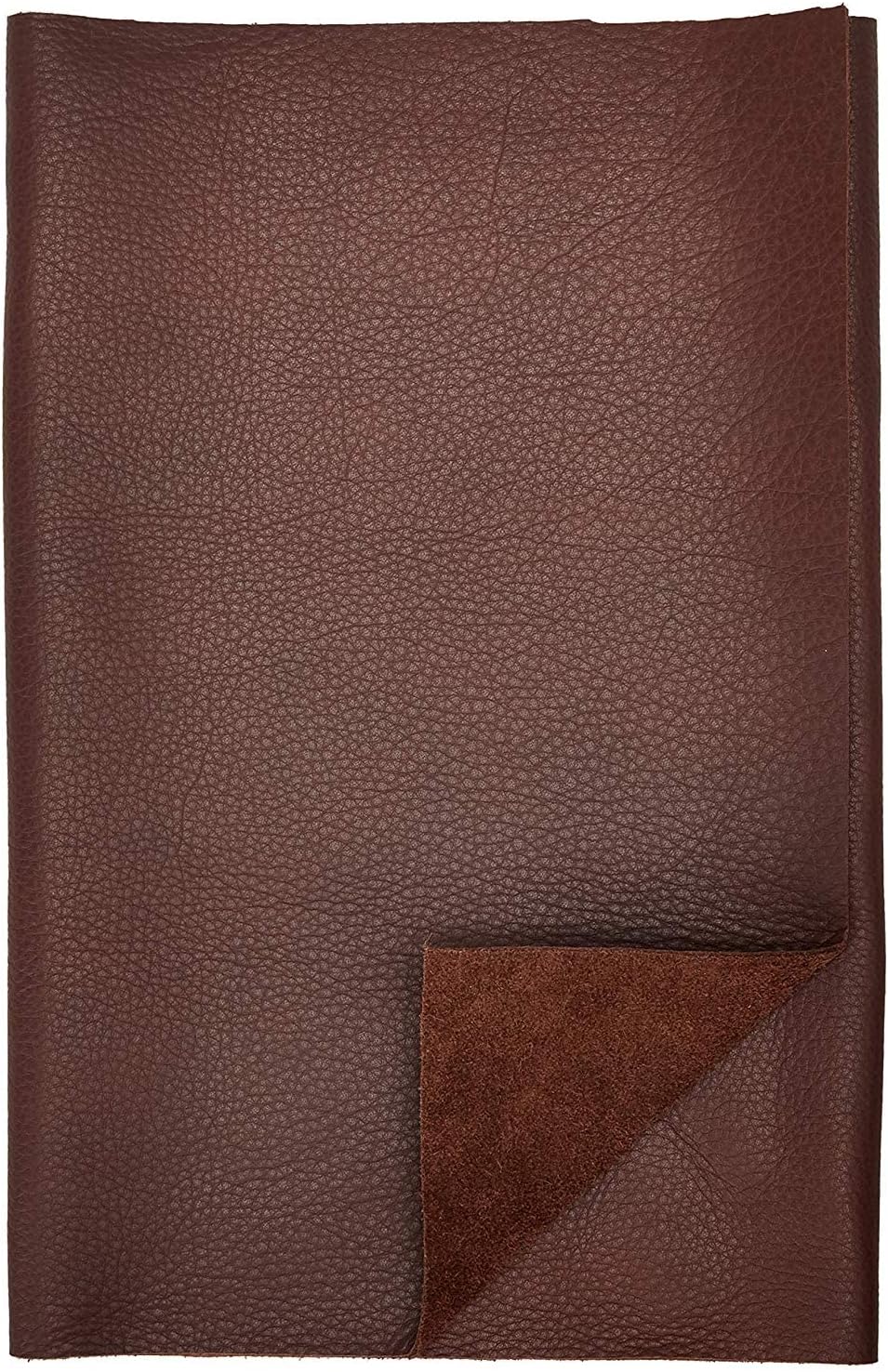 REED Leather Hides - Cow Skins (12 X 24 Inches 2 Square Foot, Brown)