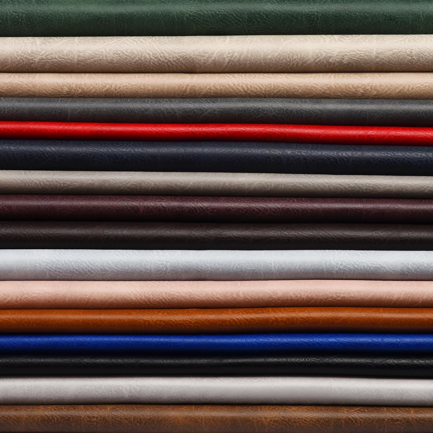 Faux Leather Fabric, Soft Synthetic PU Fabric Material, Thick Durable Synthetic Repholstery Leather Vinyl, Soft Touch Distressed DIY Crafts, Upholstery - Individual 1 Yards Cut 36" x 54"- Black - Image 4