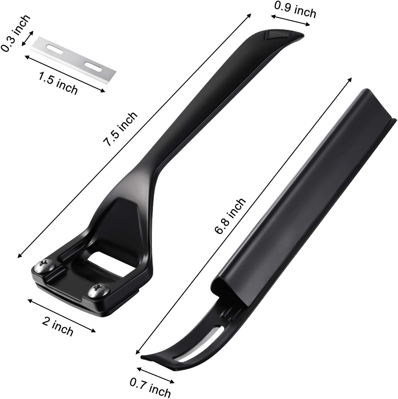 Metal Leather Skiver and Safety Beveler Skiving Knife DIY Cutting Tool Kits with 6 Pieces Skiver Blades for Leather Craft DIY and Making