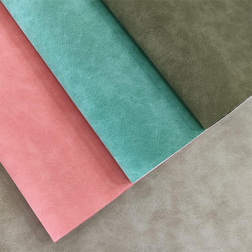 Alternative view of 8 Pcs Colored Faux Suede PU Leather Fabric, Soft Smooth Synthetic Crafts Leather Fabric for Handicraft DIY Projects (21cmx30cm)