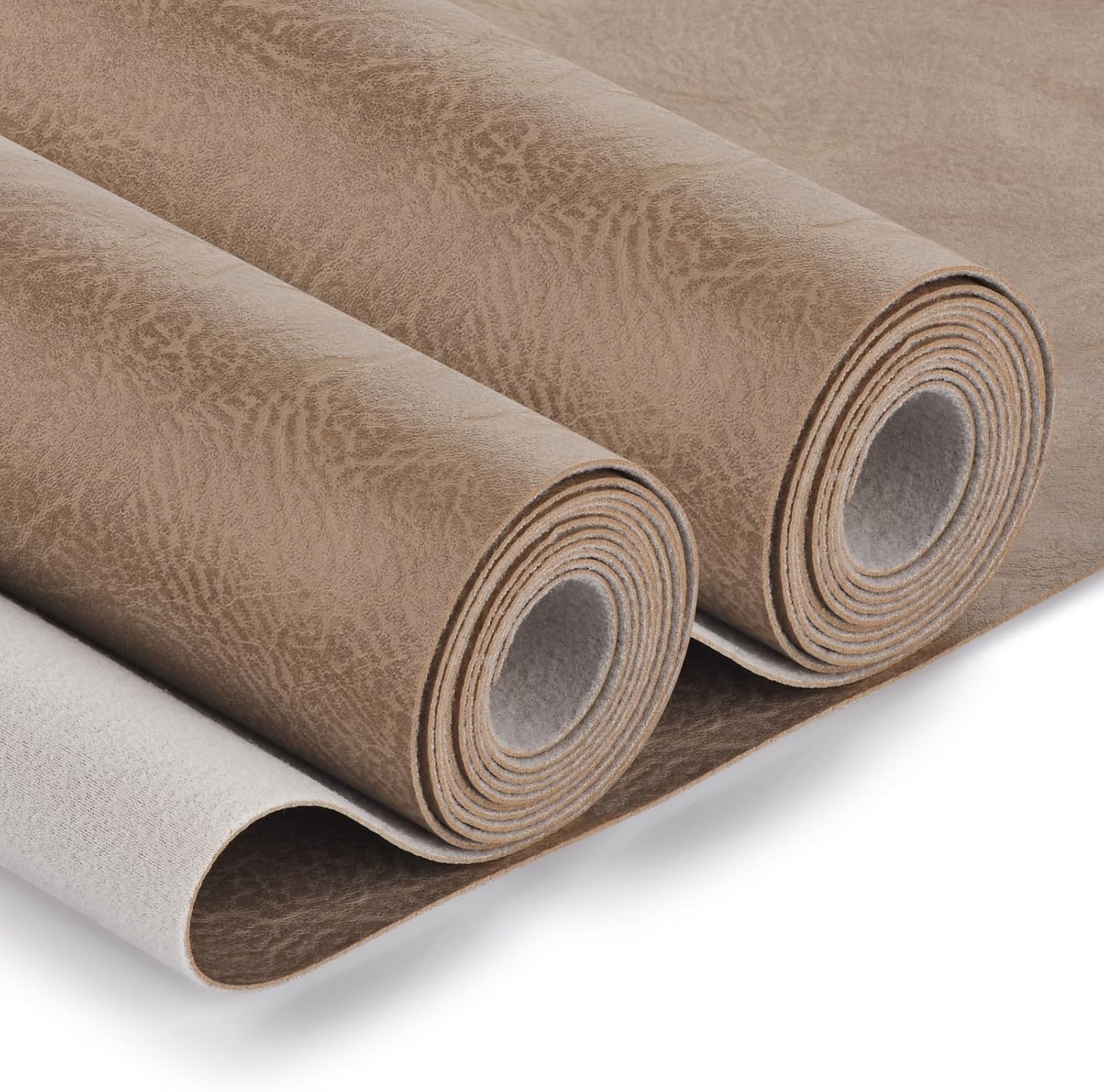 Faux Leather Fabric, Soft Synthetic PU Fabric Material, Thick Durable Synthetic Repholstery Leather Vinyl, Soft Touch Distressed DIY Crafts, Upholstery - Individual 1 Yards Cut 36" x 54"- Black - Image 8