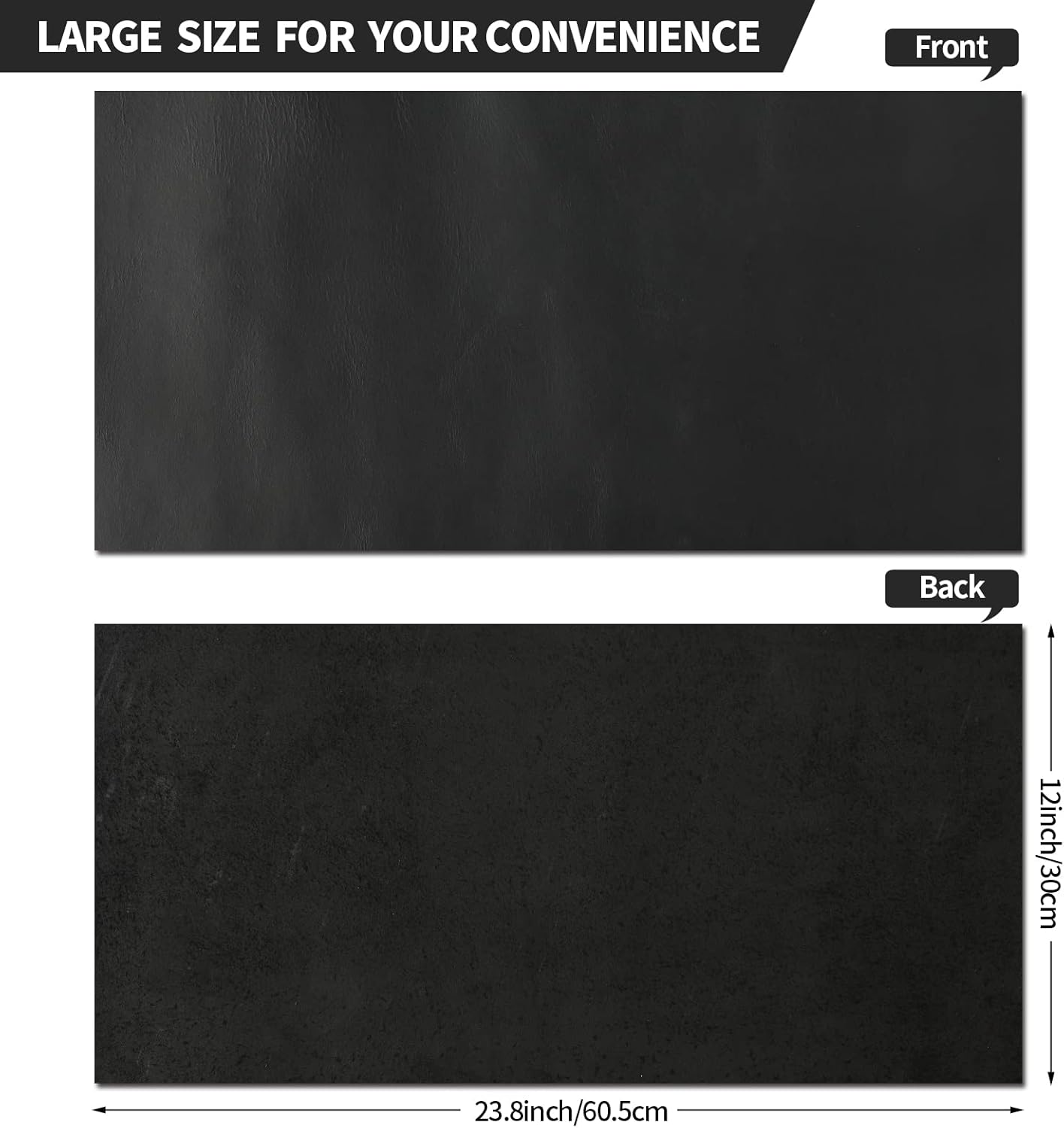 Alternative view of RingSun Genuine Leather Sheets for Leather Craft (2mm), Full Grain Leather for Tooling Craft Sewing(12''X24'', Black)