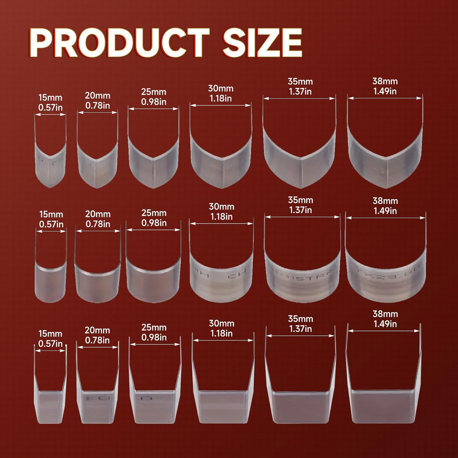 18Pcs Professional Leather Punch Set,six size-15MM, 20MM, 25MM, 30MM, 35MM, 38M，Alloy Steel Embossing Tools for DIY Crafting & Leatherworking,Ideal for Beginners & Experts