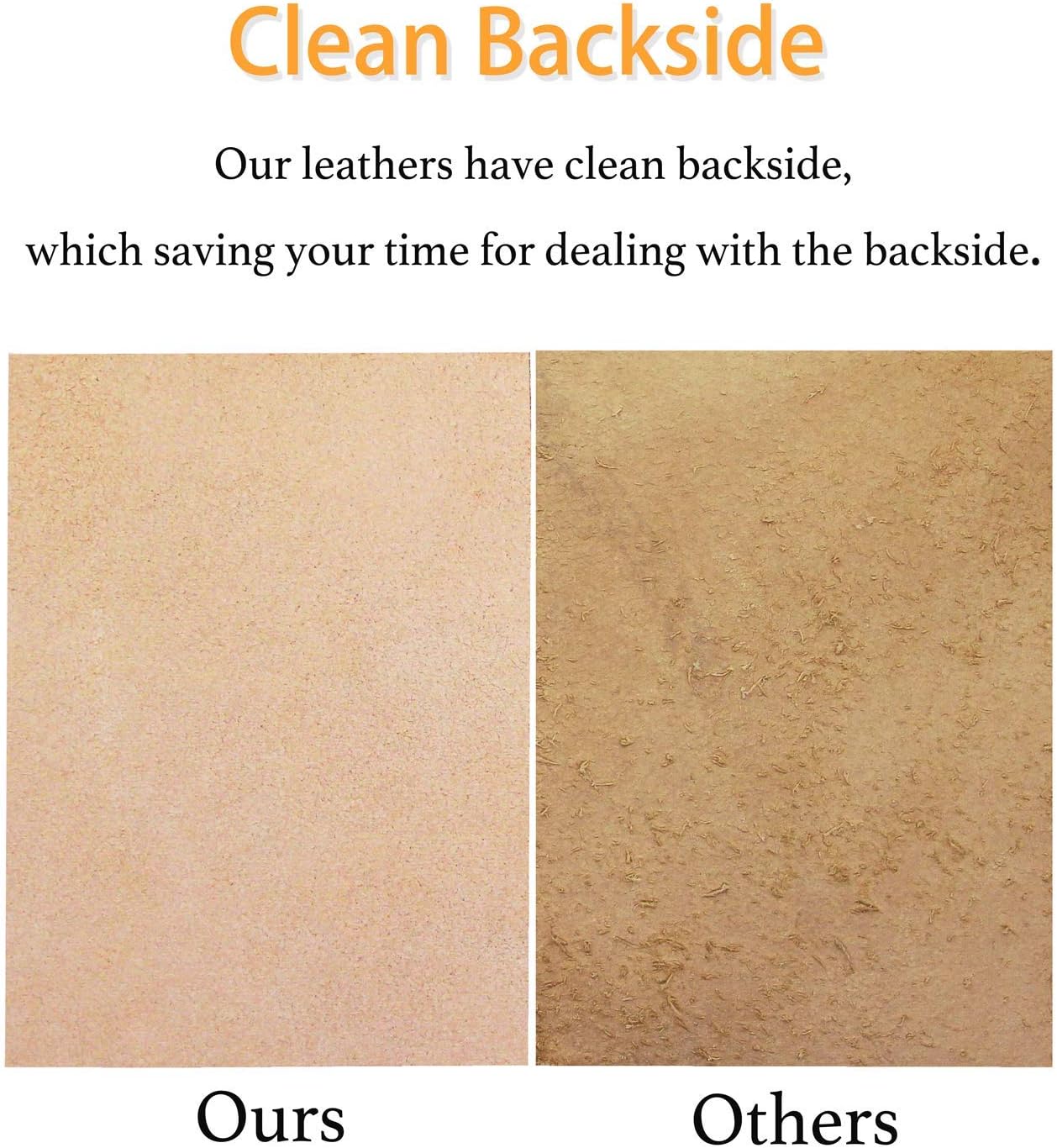 Alternative view of Muse Craft Flawless 12''X24'' 5-6oz Vegetable Tanned Leather Precut| Import A Grade Tooling Leather Hide Full Grain Veg Tan Leather for Tooling, Carving, Dyeing, Embossing(12''x24'' 1.9-2.3mm)