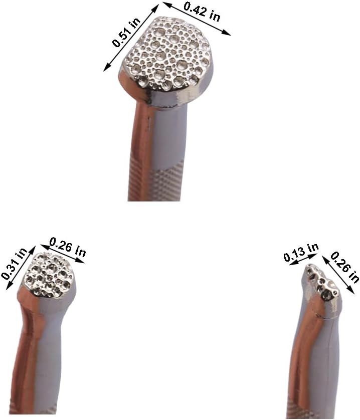 Leather Stamps,3 Pack Professional Leather Background Stamping Tools for Craft Working