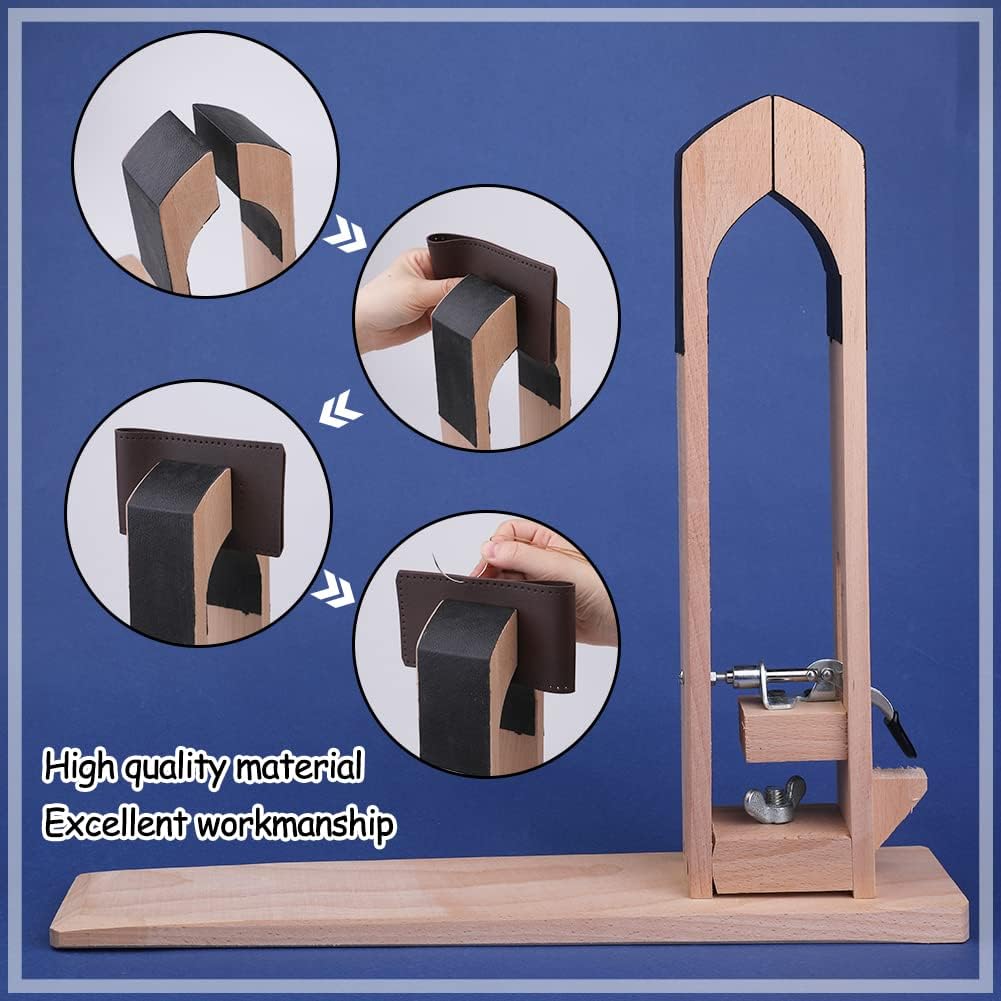 Alternative view of LUNARM Stitching Pony Leather Table Desktop Pony Horse Clamp Leather Stitching Pony for DIY Hand Leathercraft Sewing