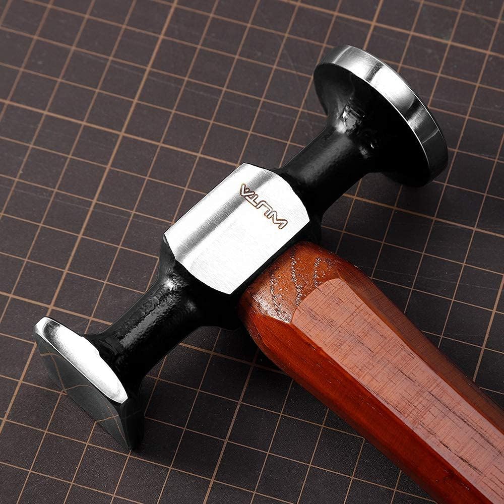 WUTA Leather Hammer Double Head Cobblers Hammer Mirror Polishing Carbon Steel Mallet for Professional Leather Craft Tool - Image 5