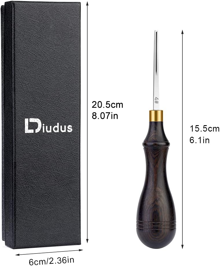 Leather Edge Bevelers, Edge Skiving Beveler 0.7mm, Leather Working Tools Skiver Tool for Leathercraft Working(4#)