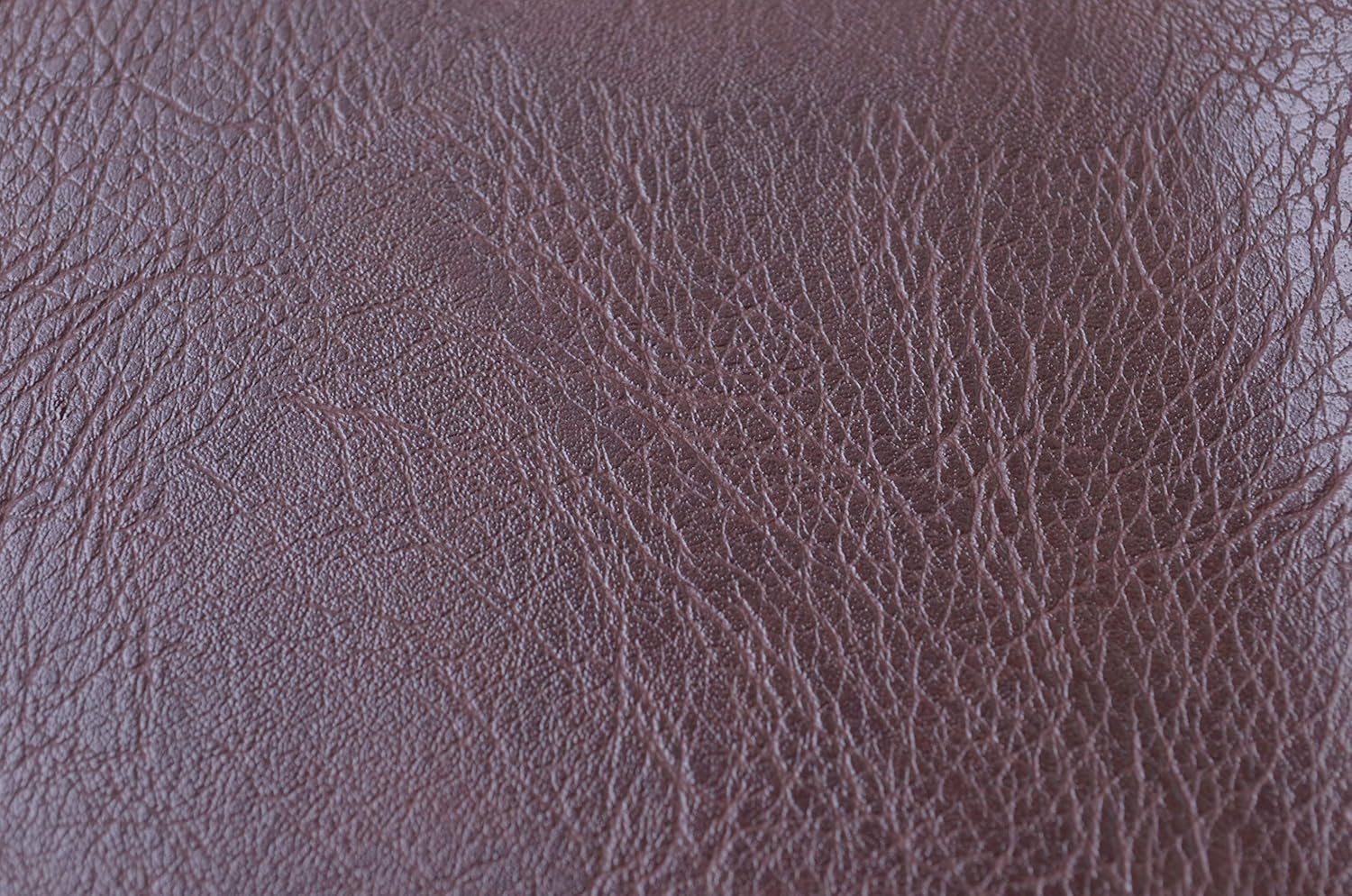 Wento Thick Faux Leather Fabric Soft Skin Grain PU Leather for Furniture Cover Reupholster Sofa Chairs Cushions Vinyl Upholstery (1 Yard, Dark Brown) - Image 3