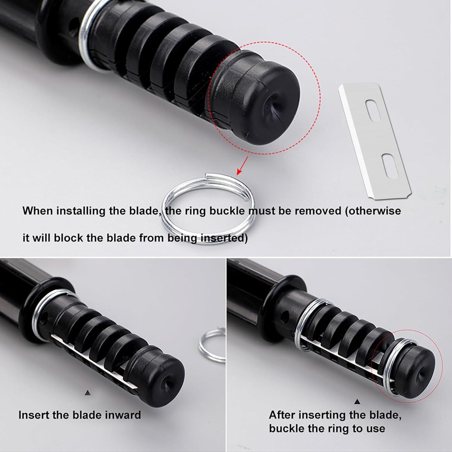 Alternative view of Leather Cord Knife Crafts Tools with 3 Blade, Leather Strip Hand Cutter Craft Tools for Beginners and Professionals, Diy