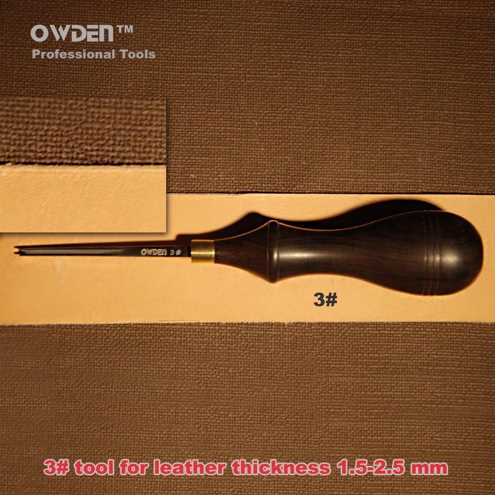 OWDEN Professional Edge beveles for Leather Craft (3#),Leather Tool
