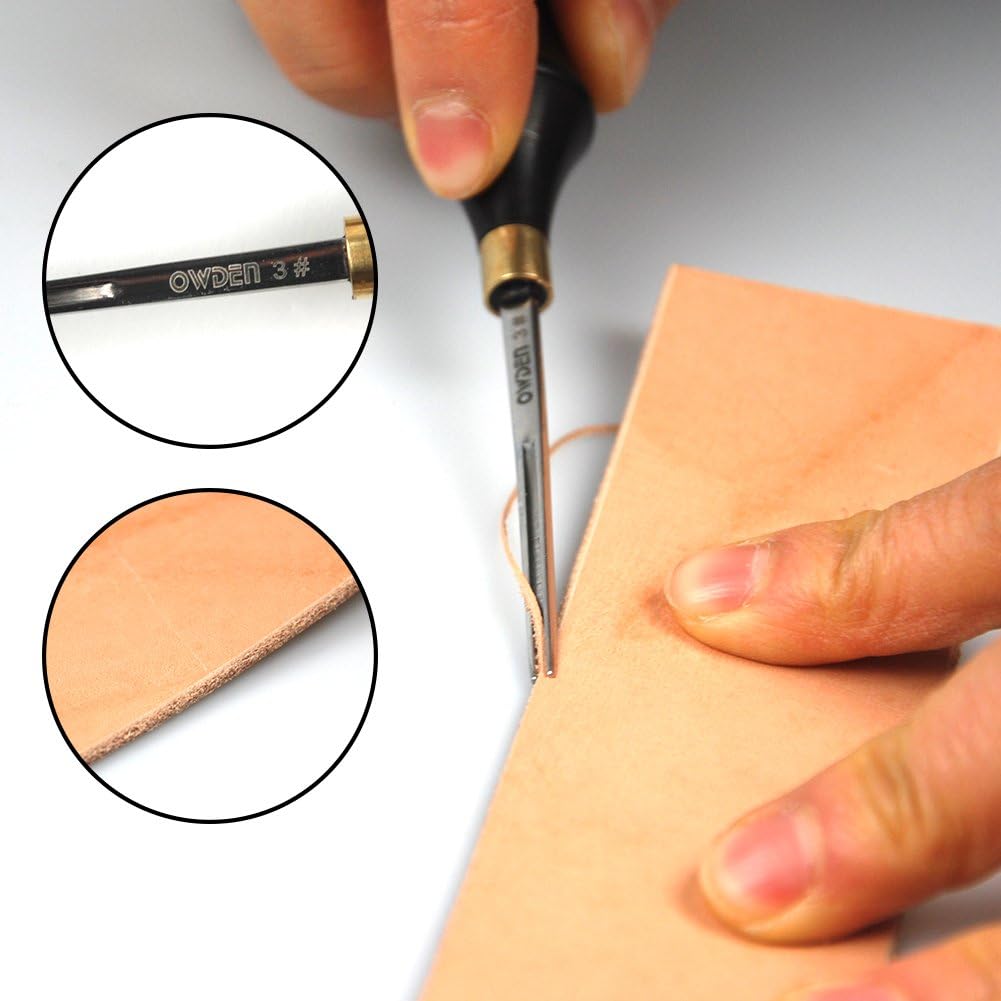 Alternative view of OWDEN Professional Edge beveles for Leather Craft (3#),Leather Tool