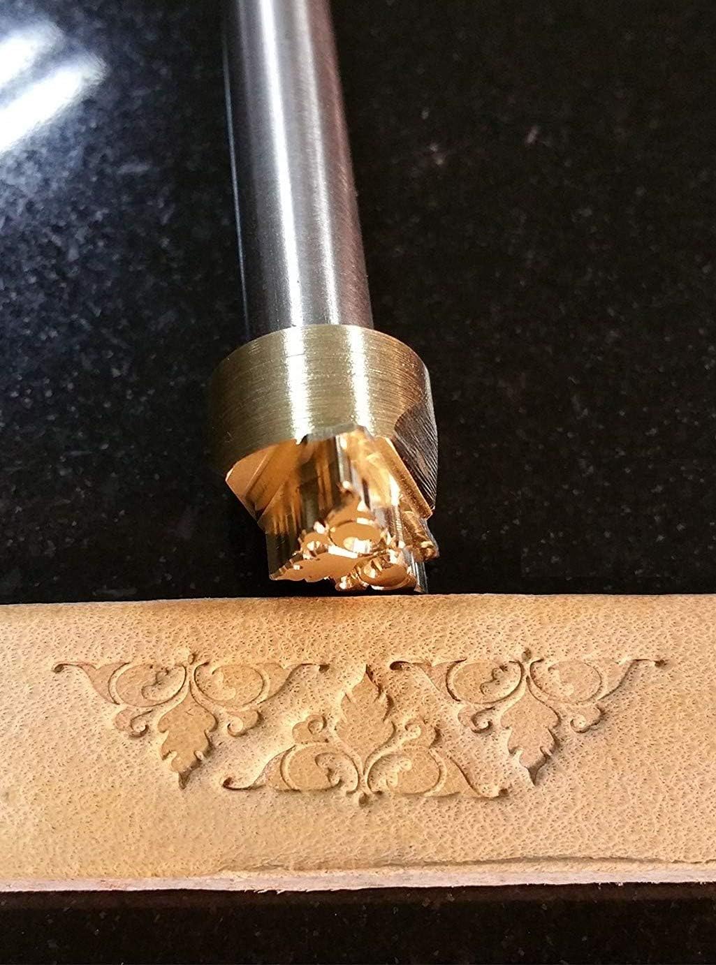 DandS ltd Basket Weave Leather Stamp Tool, Professional Metal Craft Tool for Leatherworking, Embossing, Carving & Stamping Projects (Celtic Knot 0.47 x 0.47 inch 107)