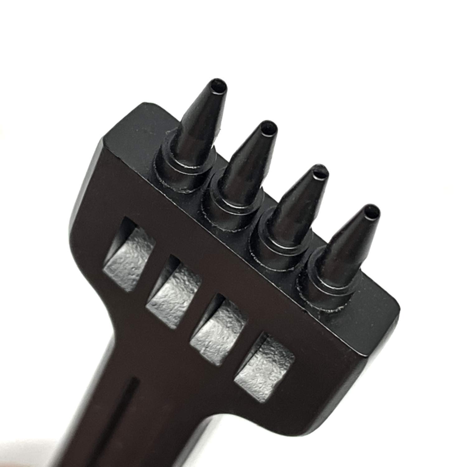 citian 5mm 2/4/6 Claw Tooth Leather Stitching Chisels Round Hole Punching Tool Set for DIY Leather Craft