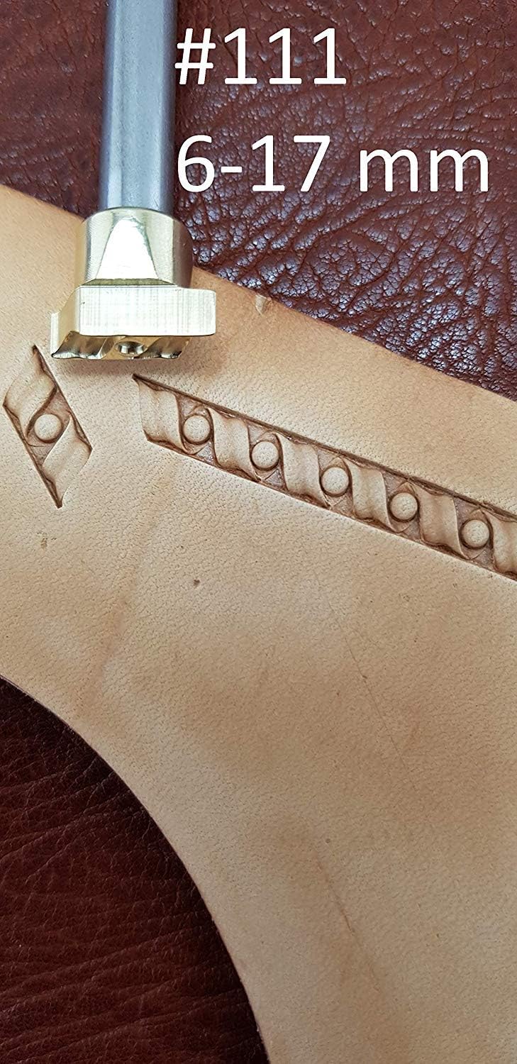 DandS ltd Basket Weave Leather Stamp Tool, Professional Metal Craft Tool for Leatherworking, Embossing, Carving & Stamping Projects (Celtic Knot 0.47 x 0.47 inch 107) - Image 5